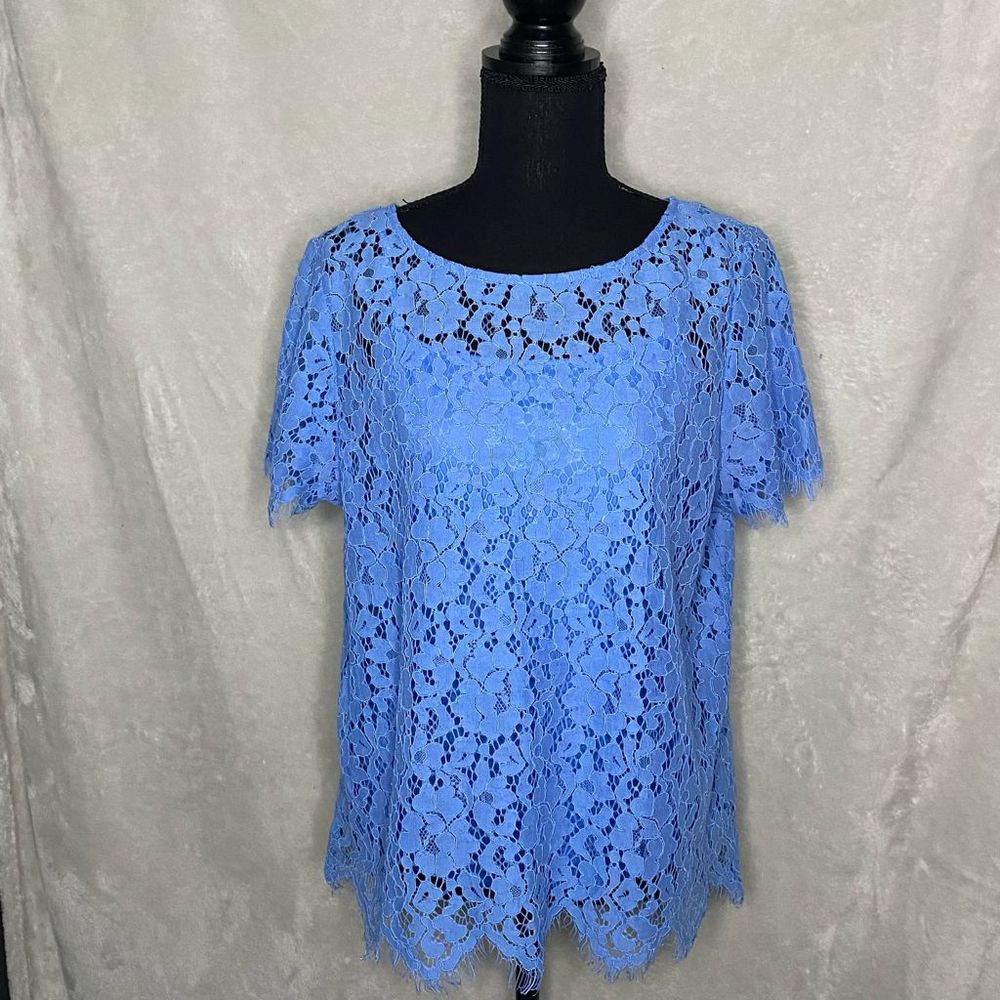 Rafaella Laced Flower top with tank top L